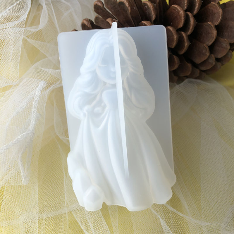 Soap Making Instructions - 3D süße Prinzessin Silikon Kerze Form