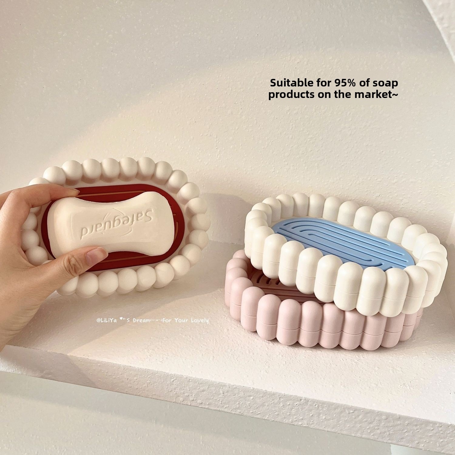 Soap Making Box - Badezimmer-Seifenbox aus Kunststoff mit Abflussloch, Seifenhalter,