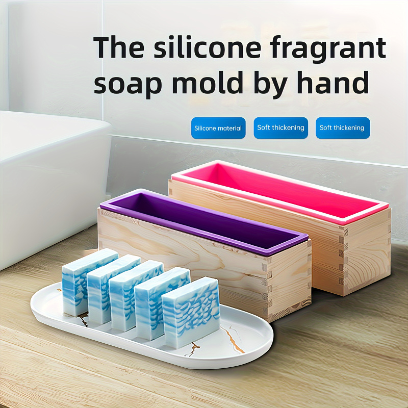 Soap Making Box - Rechteckige handgemachte Seifenform, rechteckiges Seifenform-Set mit