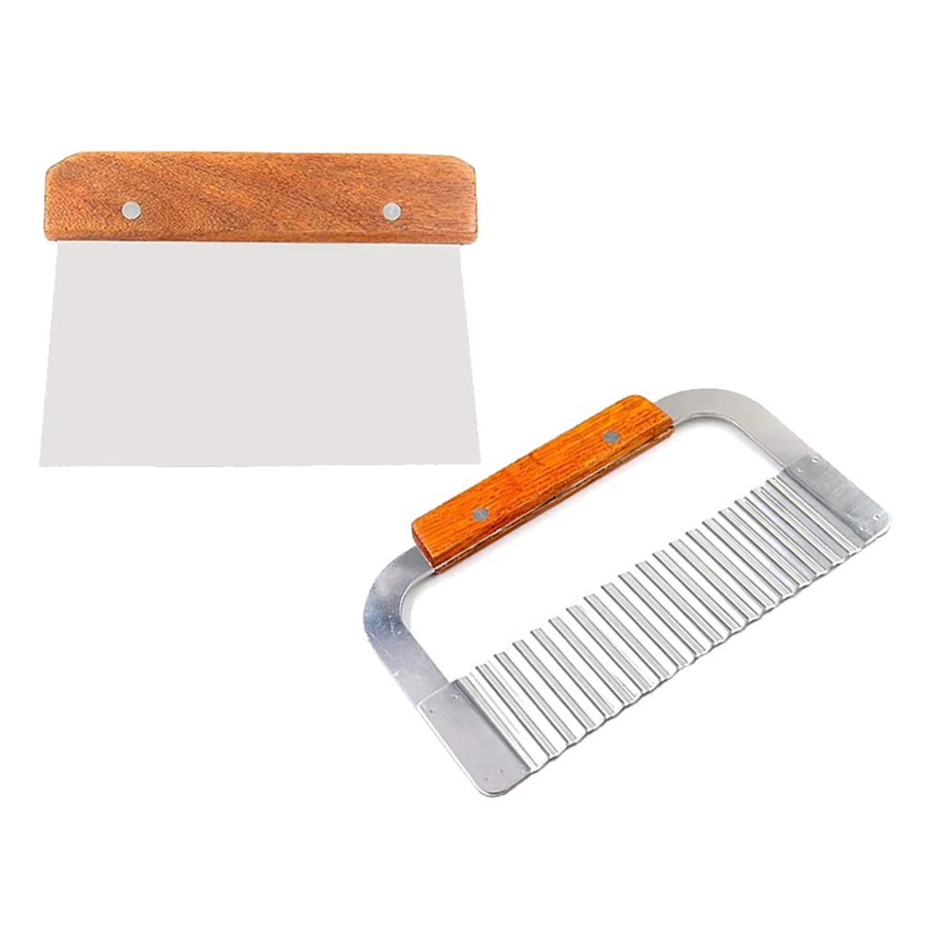 Soap Making Equipment - 2er-Pack gewellter und gerader Seifenknochenschneider aus