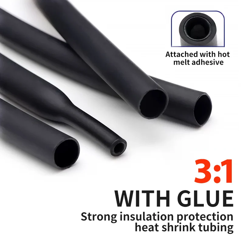 Shrink Wrap Pvc - 100 Meter/10 m, 4,8/6,4/7,9/9,5/12,7/15,4 mm, Schrumpfschlauch,