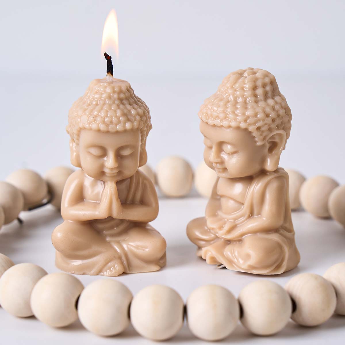 Soap Making Instructions - Kleiner Buddha Silikon-Kerzenform DIY Zen-Ornamente Gipsformen