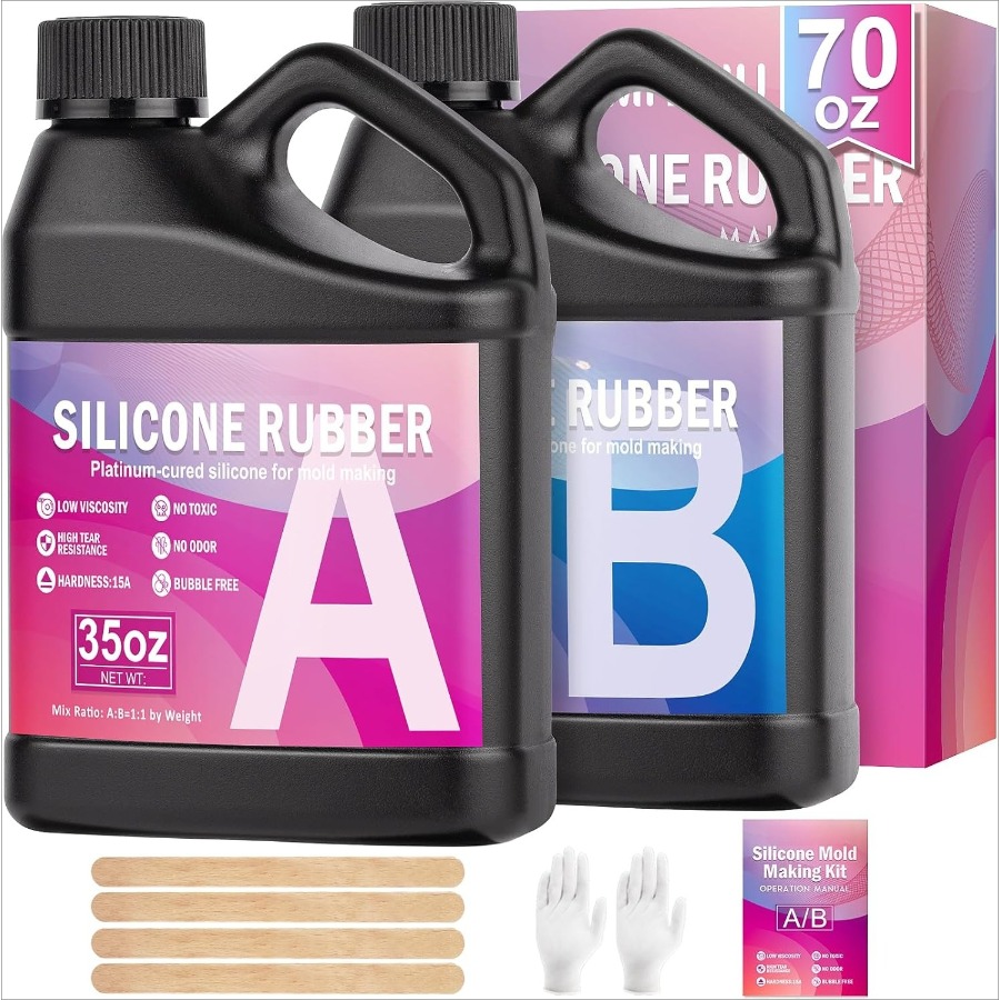 Soap Making Instructions - Silikonformen-Bausatz, 38,8oz 15A Elastisches Flüssiges Silikagel