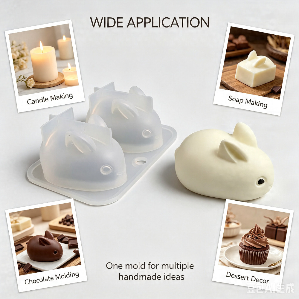 3D Mini-Hasen-Silikonform Lebe – Soap Making Equipment Bewertung und Preis