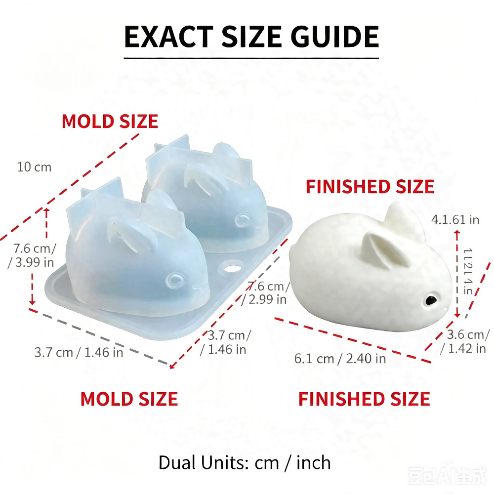 3D Mini-Hasen-Silikonform Lebe – Soap Making Equipment Bewertung und Preis