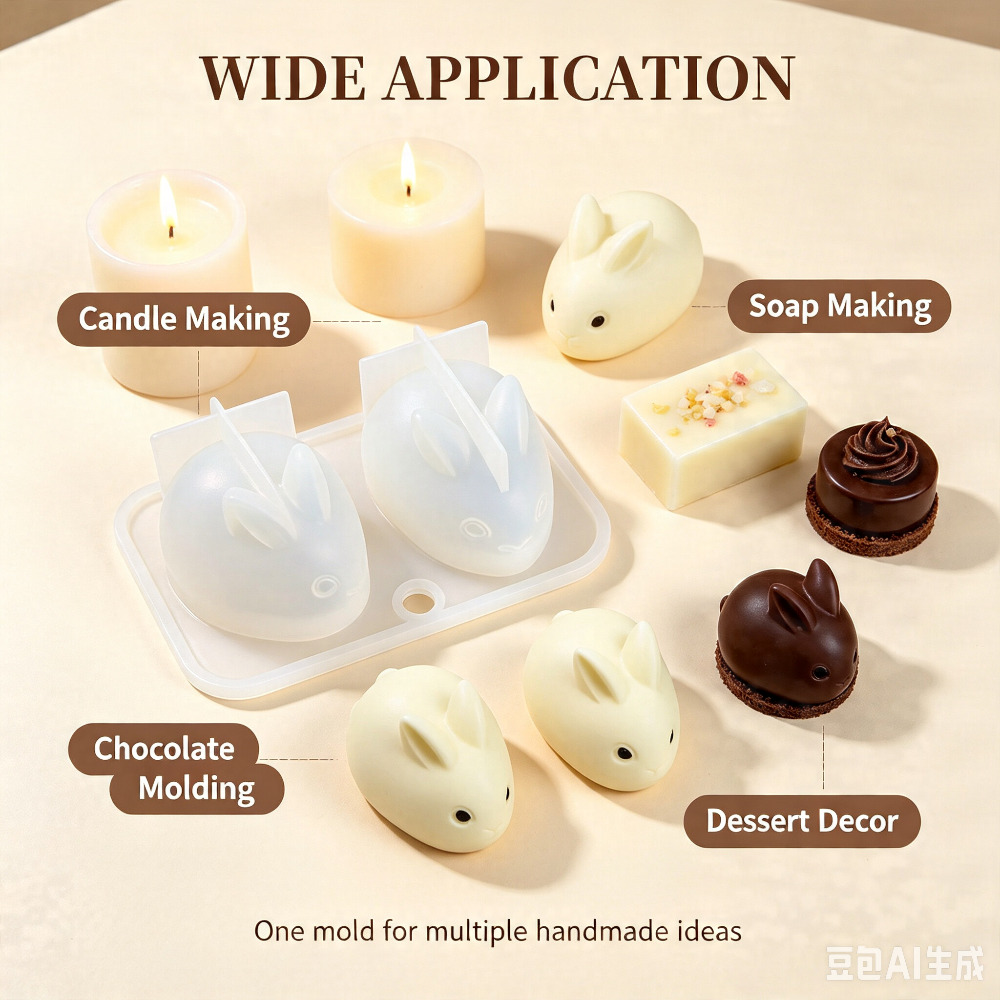 3D Mini-Hasen-Silikonform Lebe – Soap Making Equipment Bewertung und Preis