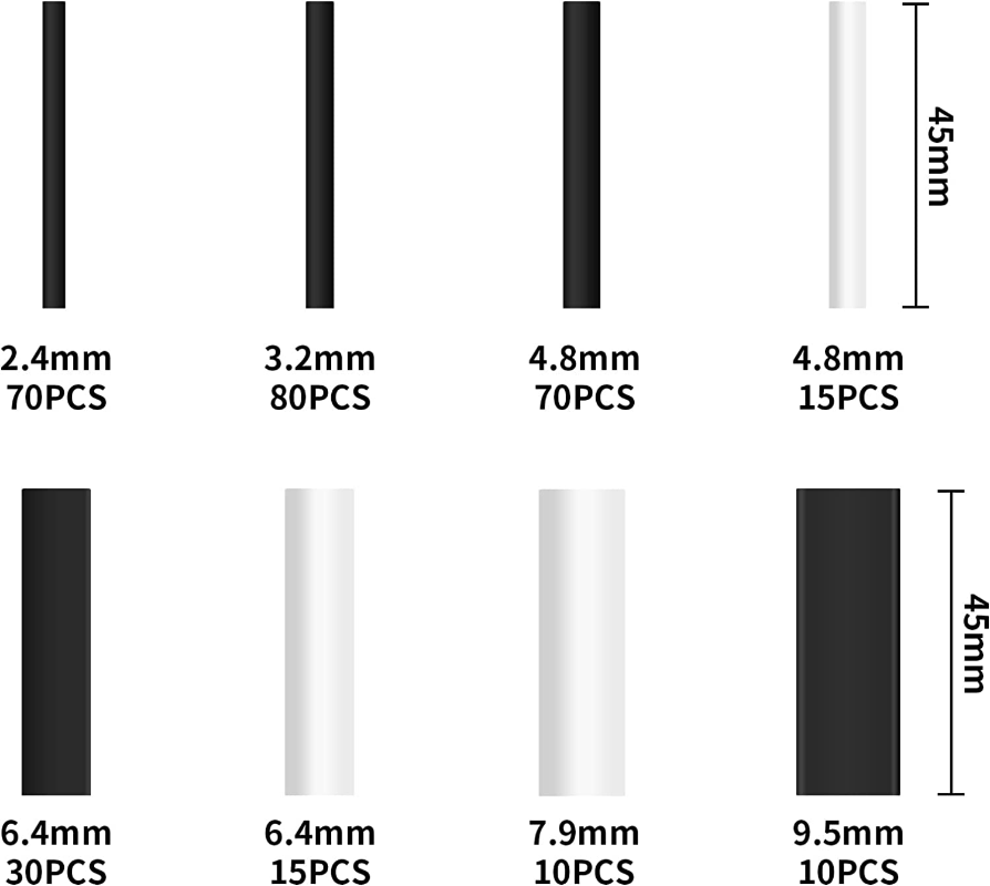 300-teiliges Schrumpfschlauch- – Shrink Wrap Pvc Bewertung und Preis
