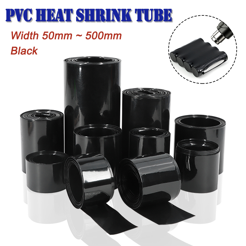 1/5 m schwarzer PVC-Wärmeschru – Shrink Wrap Pvc Bewertung und Preis