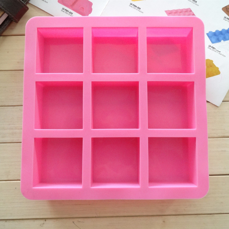 Quadratische Silikon-Kuchenfor – Melt Pour Soap Base Bewertung und Preis