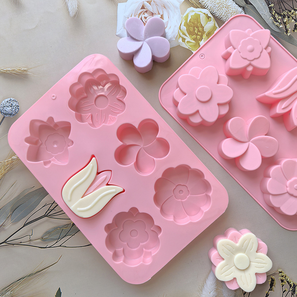 Verschiedene Blumen-Silikonfor – Melt Pour Soap Base Bewertung und Preis