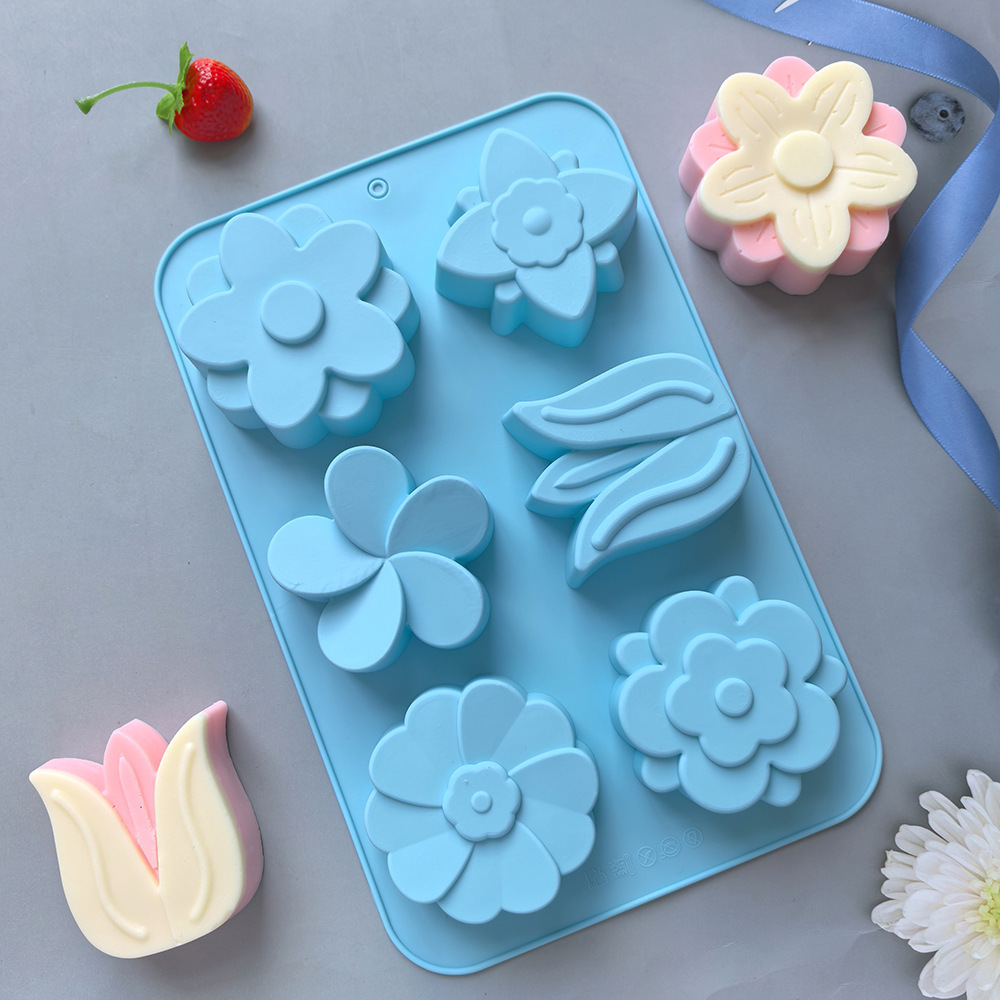 Verschiedene Blumen-Silikonfor – Melt Pour Soap Base Bewertung und Preis