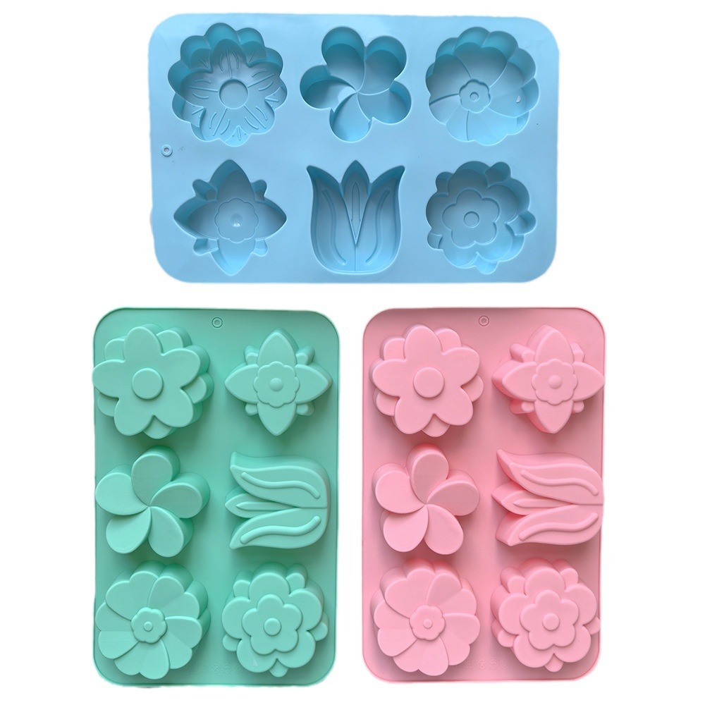 Verschiedene Blumen-Silikonfor – Melt Pour Soap Base Bewertung und Preis
