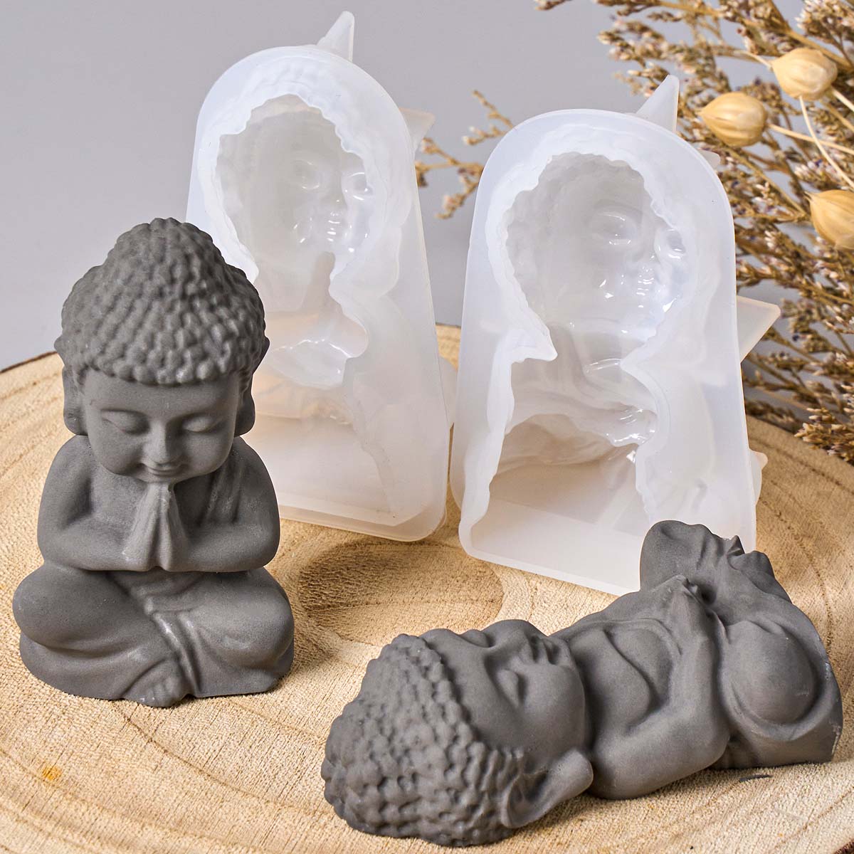 Kleiner Buddha Silikon-Kerzenf – Soap Making Instructions Bewertung und Preis